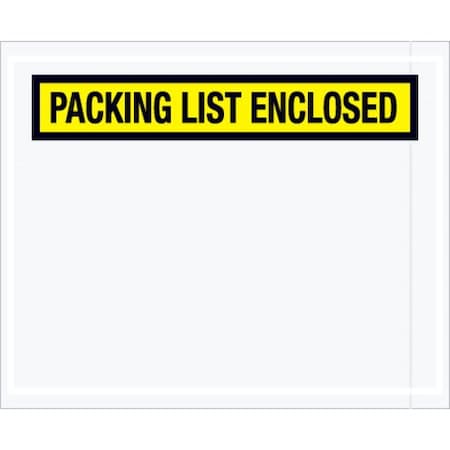 Zoro Select Packing List Envelopes, Yellow, PK1000 PL452