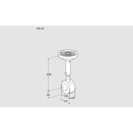 Honeywell Kromschroder VLV, BFLY, 2 ANSI FLG, AIR/GAS BVHM50TW01A, KS88300177
