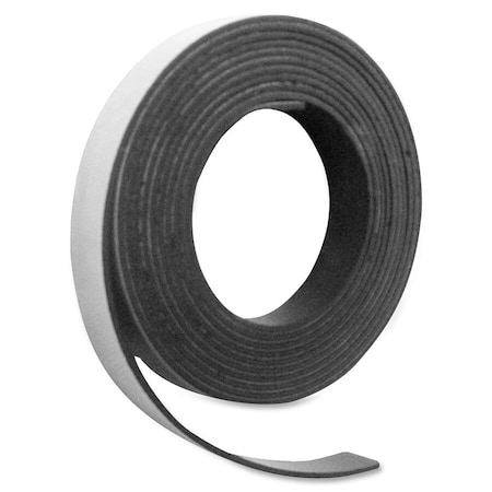 Magna Visual Adhesive Magnetic Strip, 7ft L x 1/2in W P-220-7