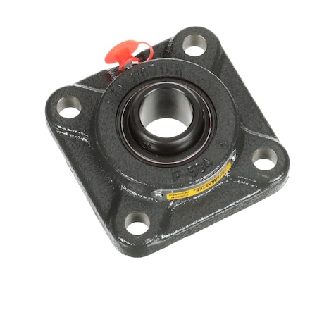 Sealmaster Mounted Cast Iron Four Bolt Flange Ball Bearing - 52100 Bearing Steel, Black Oxided - Setscrew Lock SF-16 HT