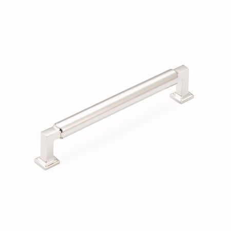 Schaub 6in Center to Center Haniburton Cabinet Pull Polished Nickel Finish 476-PN