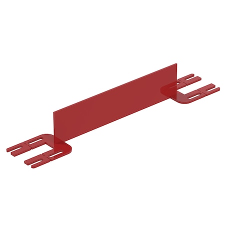 Vestil TOEBOARD FOR PIPE SAFETY RAILING 24 INCHES RED VDKR-2-TB-RD