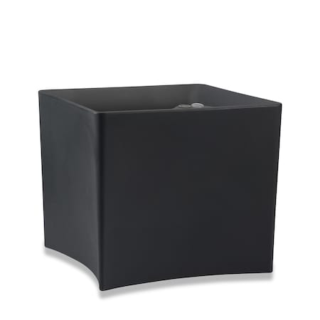 Crescent Garden TruDrop Pinch Self Watering Square Planter - 23" x 23" x 20"H, Caviar Black A675794