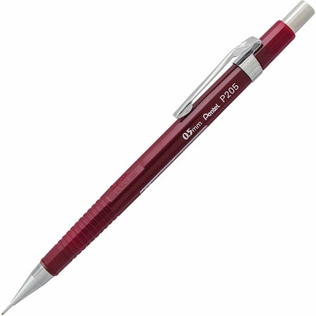 Pentel P205B Sharp Mechanical Drafting Pencil 0.5 mm Burgundy Barrel P205B