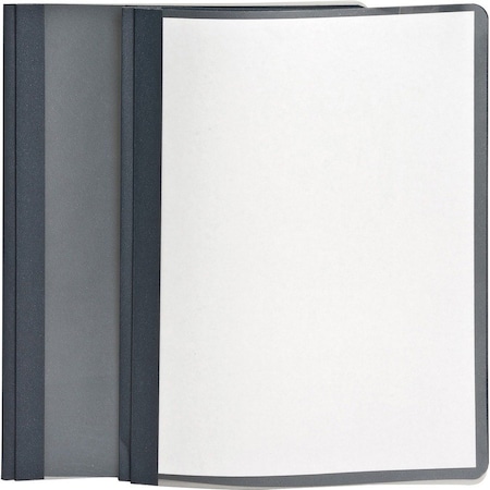 Tops Business Forms Oxford, Clear Front Report Cover, 3 Fasteners, Letter, 1/2in Capacity, Dark Blue, 25PK 55838
