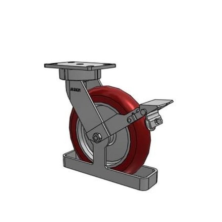 Albion Caster, Maintenance-Free, 10x2, 38AX10228SFBKTO 38AX10228SFBKTO