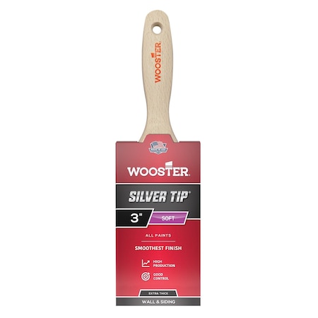 Wooster 5223 3 in. Tip Wall Brush - Silver 71497155429