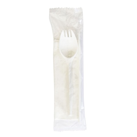Boardwalk Disposable Cutlery Set, White, PK1000 BWKSCHOOLKITPP