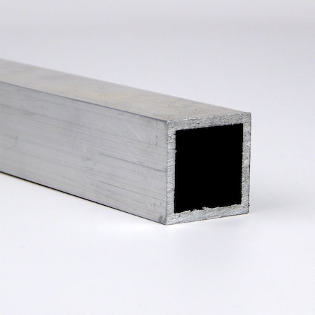 Usa Industrials 6063 Aluminum Square Tube, T52, Extruded, 1/2in Outside Height x 1/16in Wall x 1/2in Outside RTBG-6063-0.5X0.062-12