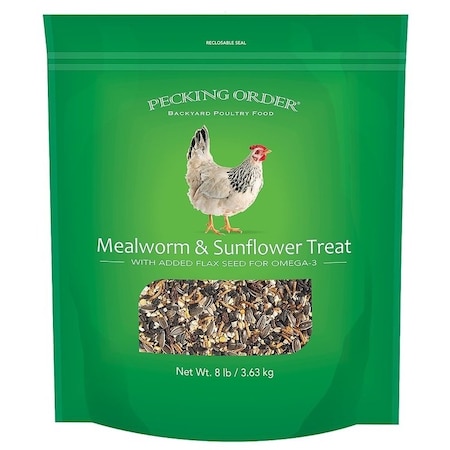 Pecking Order 00 MealwormSunflower Chicken Treat, 8 lb Bag 9329