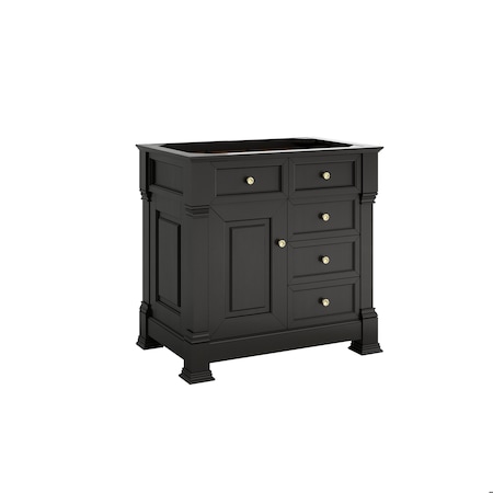 James Martin Vanities Brookfield 36 in. Single Vanity, Black Onyx 547-V36-BKO
