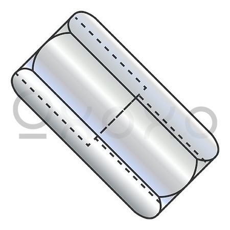Oxoxo 1/2-13X1 1/4 Reduced Hex Rod Coupling Nut, 3/8-16, 5/8 Across Flats Zinc, 150PK 509900