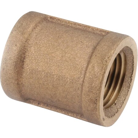 Anderson Metals 1-1/4'' Threaded Red Brass Coupling 738103-20