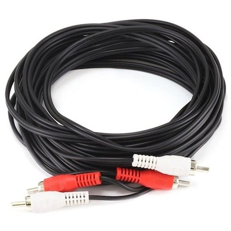 Monoprice 25ft 2 RCA Plug/2 RCA Plug M/M Cable - Black 2009