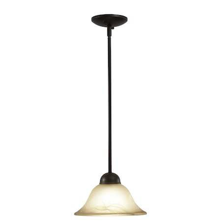 Vaxcel Da Vinci Bronze Mini Pendant Ceiling Light White Glass PD5024OBB