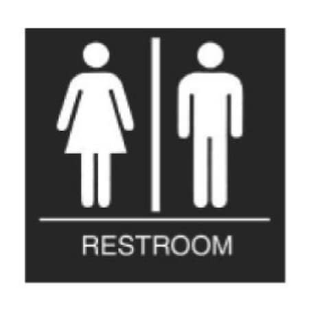 Trans Atlantic Co. ADA Family Restroom Sign with Black coloring GH-S442-BK