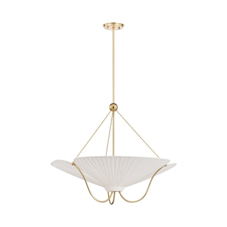 Hudson Valley Lighting Gerhard 3 Light Pendant in Aged Brass Finish AH4628-AGB