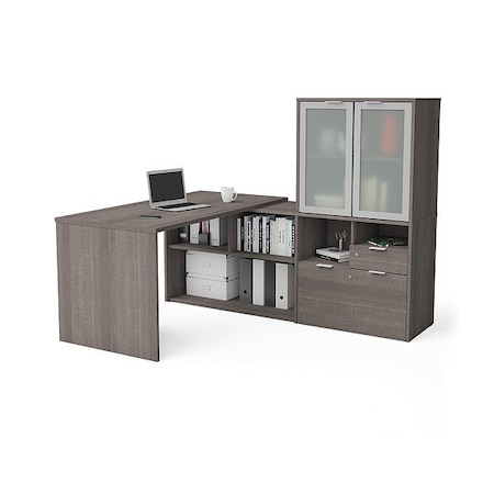 Bestar L-Shaped Office Desk, 71 1/8 in W 160851-47