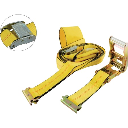 Erickson 4'' x 22 Ft. Adjustable Standard Tire E-Track Ratchet Strap 8314