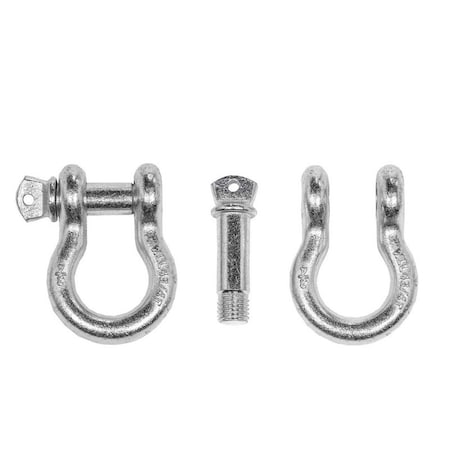 Overland Vcl D-Ring, With 3/4 Inch Pin; 4.75 Ton Weight Rating; Powder Coated; Zinc; Set Of 19010205