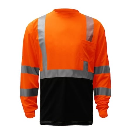 Gss Safety Hi-Vis Short Sleeve T-Shirt, 100% Polyester Birdseye, Orange, XLT 5002-TALL XL