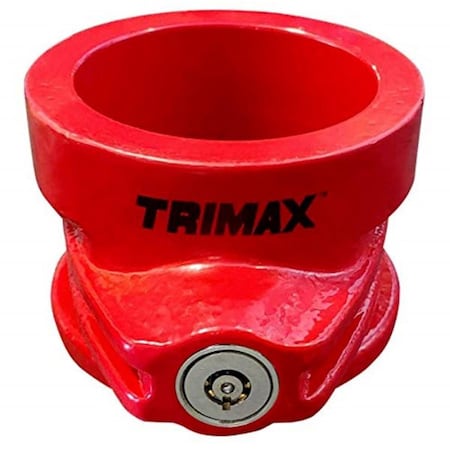 Powerplay Heavy Duty Solid Steel 5Th Wheel King Pin Trailer Lock, Red PO3633655