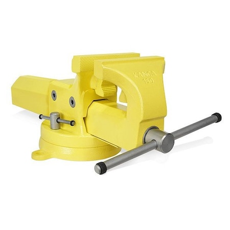 Kanca Bench Vise, Yellow, Steel, 8 1/2" W FAW-150