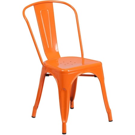 Flash Furniture Contemporary Chair, 18 in W 20" L 33" H CH-31230-OR-GG