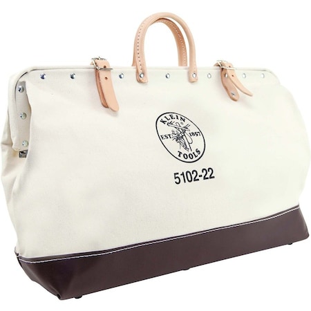 Klein Tools Tool Bag, Brown, Canvas, 1 Pockets 5102-22