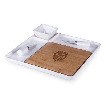 Picnic Time Family Of Brands NFL Baltimore Ravens - Peninsula Cutting Board & Serving Tray 953-05-505-033-2