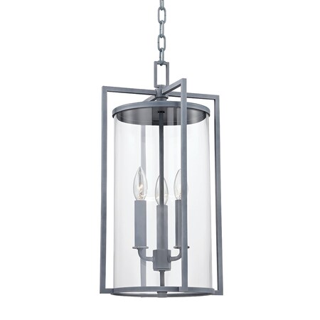 Troy Lighting Percy 3 Light Lantern 11 In. Weathered Zinc F1146-WZN