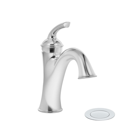 Symmons Elm Single-Hole Single-Handle Bathroom Faucet with Push Pop Drain (1.0 GPM) SLS5512PP