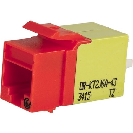 Ortronics 1 PORT KEYSTONE JACK CAT 6A KT2J6A-43