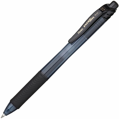 Pentel Pen Set, Black, Non-Erasable, Gel, PK12 BL107-A