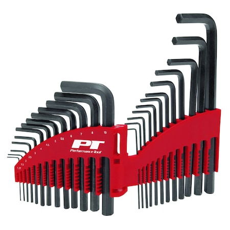 Performance Tool 25-Piece SAE and Metric Hex Key Set W80281