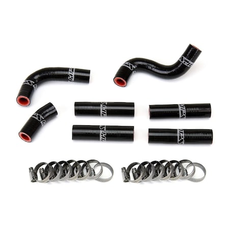 Hps Performance High Temp Reinforced Silicone Heater Coolant Hose Kit, Black,  57-1344-BLK