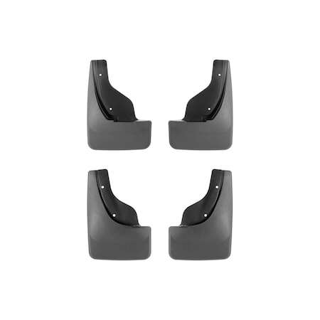 Weathertech Black, No Drill MudFlaps 110174-120174