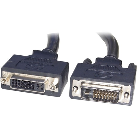Cable Wholesale DVI-D Dual Link Extension Cable, Black, DVI-D Male to DVI-D Female, 5 meter (16.5 foot) 10V2-07205BK