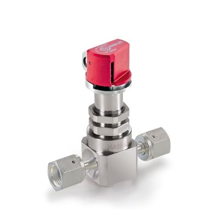 Ham-Let Manual Valve, 2 Port UCV, 1/4 in, Swivel HM20-4VKLQ-GF4-ISLT