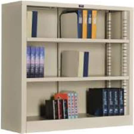 Famous Brand 277440PY Bookcase 3 Openings 36 W X 12 D X 42 H In., Putty YYGB-277440PY