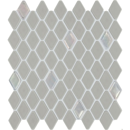 Daltile Starcastle 1.5'' Elongated Hexagon Glass Wall Mosaic, 15PK SC78ELHEXMSMT
