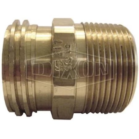 Dixon Adapter, 1-3/4 x 1-1/4 in, Male ACME x MNPT, Brass, Domestic ME217