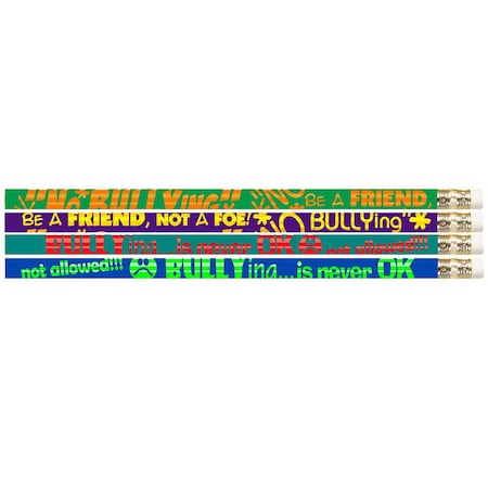 Musgrave Pencil Co No Bullying Motivational Pencils, 144PK MUS2508G