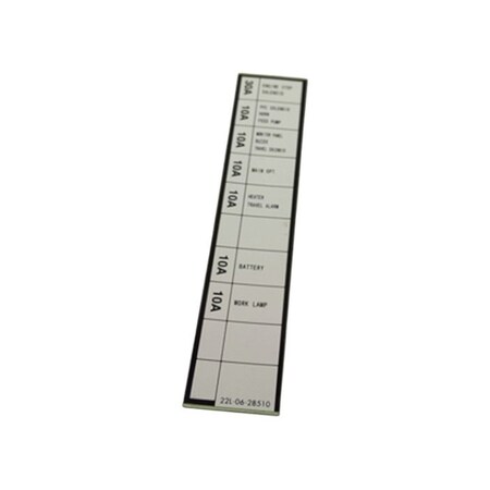 Komatsu PLATE, KOMATSU OEM 22L-06-28510 22L-06-28510