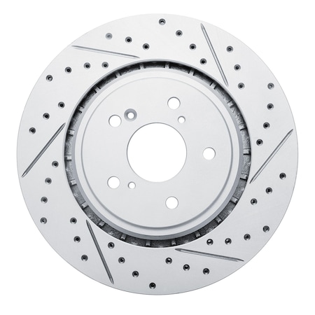 Dynamic Friction Co DFC Geoperformance Rotor - Drilled and Slotted 830-58026R