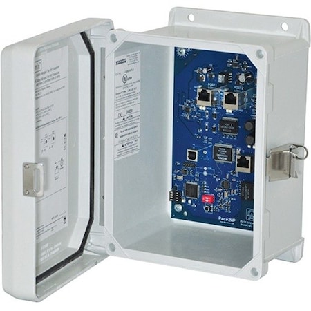 Altronix PoE Transceiver, 2 Cam. Inputs, 7-21/64" W EBRIDGE200WPM