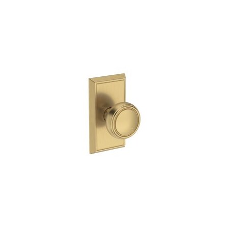 Baldwin Residential Door Knobs Full Dummy Reversible Lifetime Satin Brass FDBREHFR044