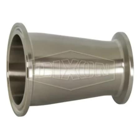 Dixon Concentric Clamp Reducer, 8 x 6 in, 304 SS, Domestic B3114MP-G800600