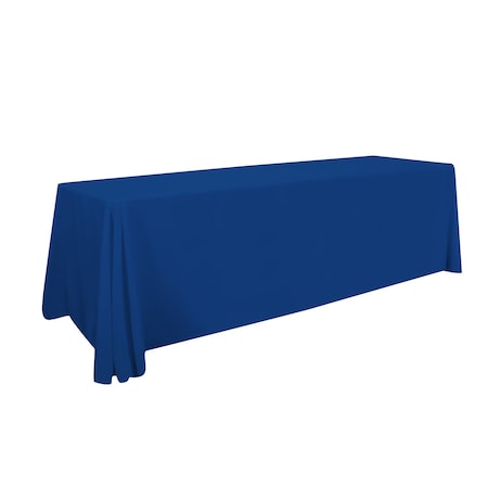 Showdown Displays Stain Resistant 3-Sided Throw 8 Ft - Royal 114126-ROYA