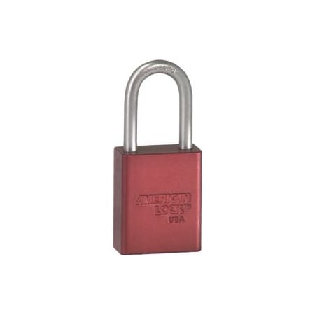 Master Lock Co Safety Padlock 1-1/2in Shackle Red Keyed Different A1106KD RED